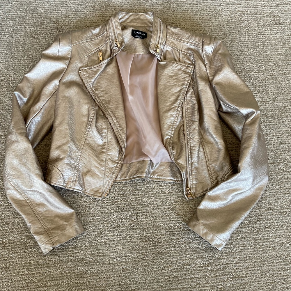 Bebe pleather jacket size M